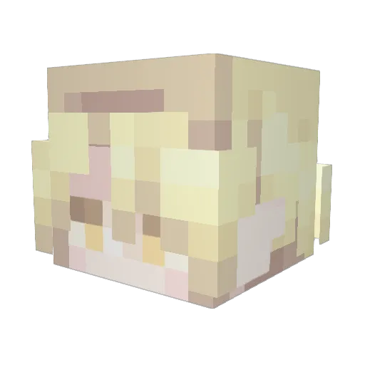 jomeey Minecraft avatar head, 3D render