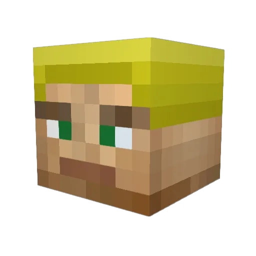 jommastafibb Minecraft avatar head, 3D render