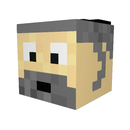 jon31170 Minecraft avatar head, 3D render