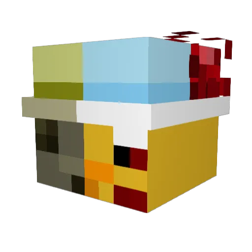 jon4n Minecraft avatar head, 3D render