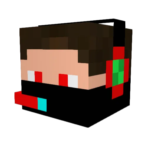 jon_jumpsuit Minecraft avatar head, 3D render