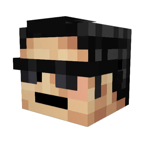jona345c Minecraft avatar head, 3D render