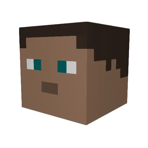 jona889 Minecraft avatar head, 3D render