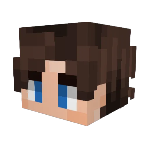 jonaX7 Minecraft avatar head, 3D render
