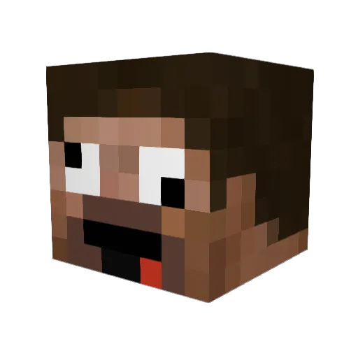 jonanon33 Minecraft avatar head, 3D render