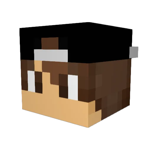 jonas_gj Minecraft avatar head, 3D render