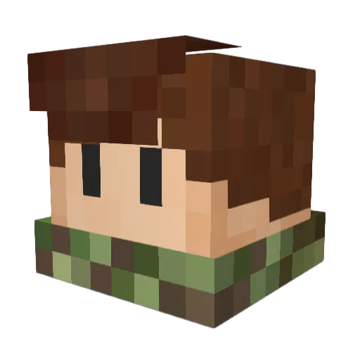 jonas_hi Minecraft avatar head, 3D render