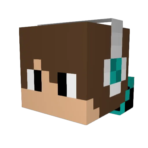 jonas_ostepop Minecraft avatar head, 3D render