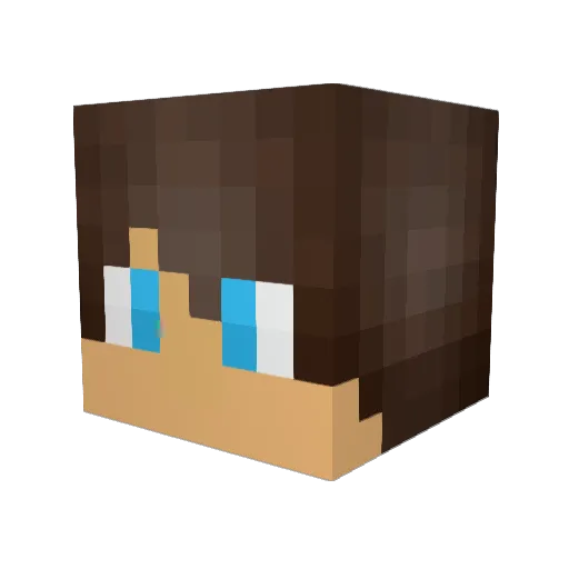 jonas_tra Minecraft avatar head, 3D render