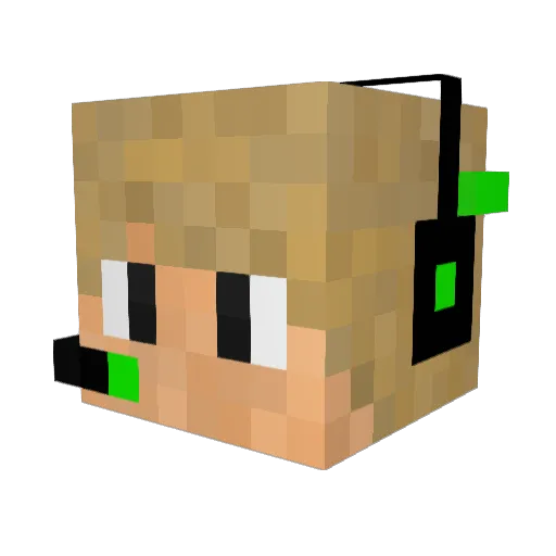 jonasb1357 Minecraft avatar head, 3D render
