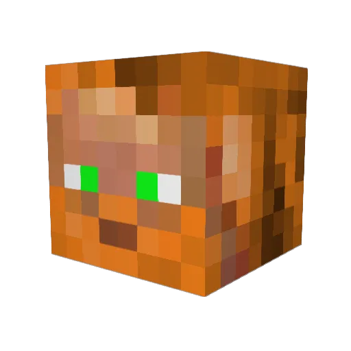 jonasbolander Minecraft avatar head, 3D render