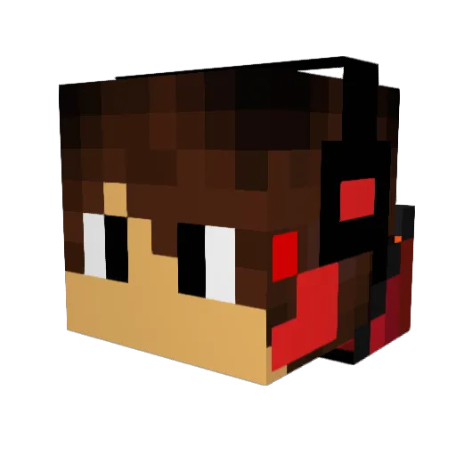 jonasholmen Minecraft avatar head, 3D render