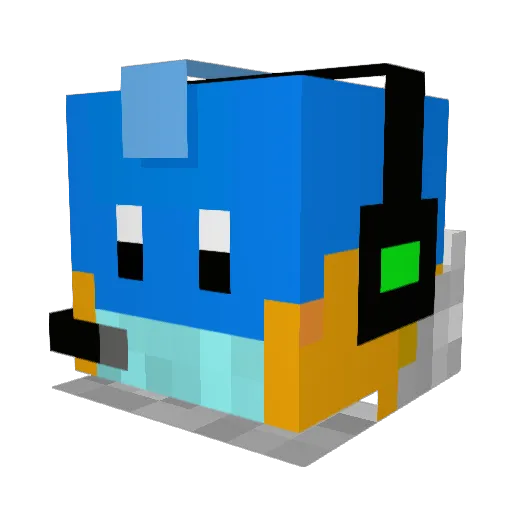 jonashx3 Minecraft avatar head, 3D render