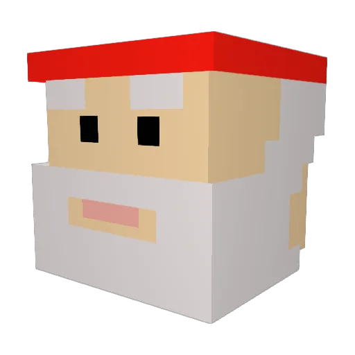 jonasinecek Minecraft avatar head, 3D render