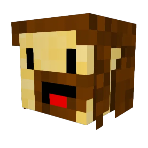 jonaskoock Minecraft avatar head, 3D render