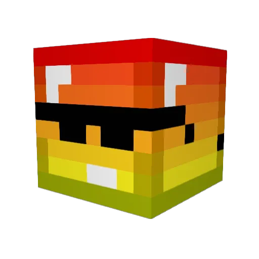 jonassj Minecraft avatar head, 3D render