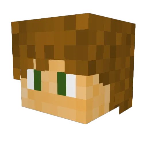 jonasskill Minecraft avatar head, 3D render