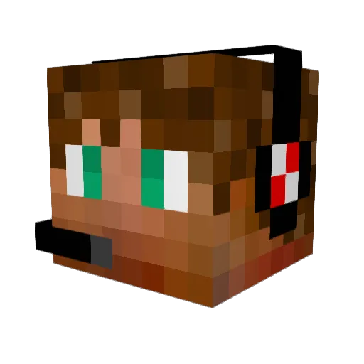 jonatan77 Minecraft avatar head, 3D render