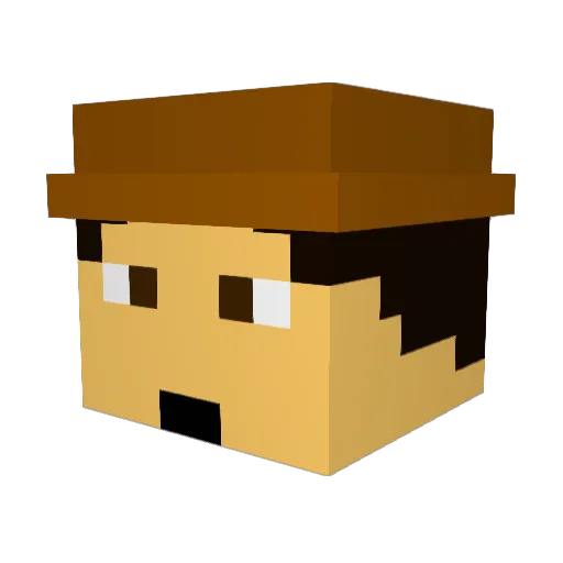 jonath18 Minecraft avatar head, 3D render