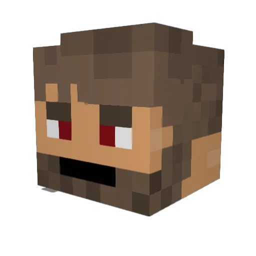 jonathan0825 Minecraft avatar head, 3D render