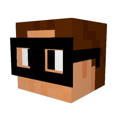 jonathanroxalot Minecraft avatar head, 3D render