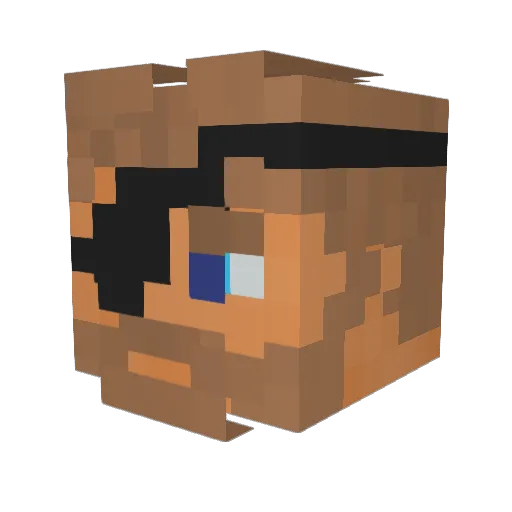 jonathantasman Minecraft avatar head, 3D render