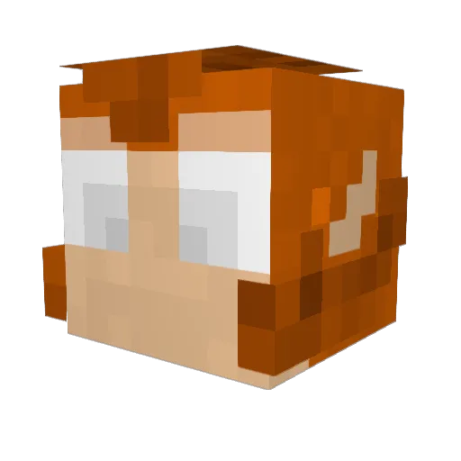 jonazn Minecraft avatar head, 3D render