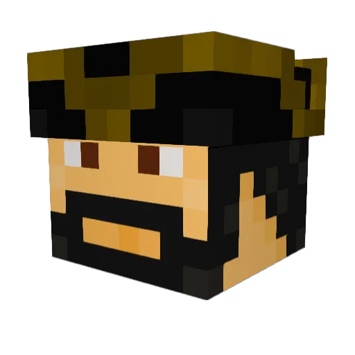 jonbah11 Minecraft avatar head, 3D render