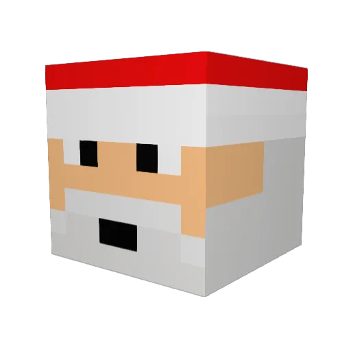 jonbassam Minecraft avatar head, 3D render