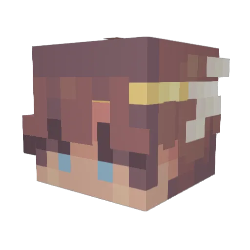 jonchwa Minecraft avatar head, 3D render