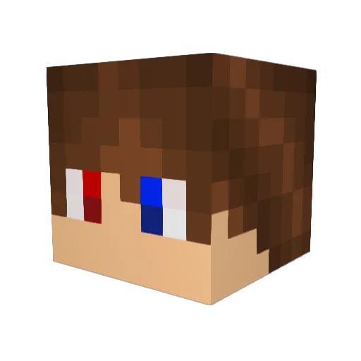 joneeey Minecraft avatar head, 3D render
