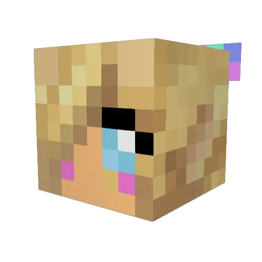 jones124 Minecraft avatar head, 3D render