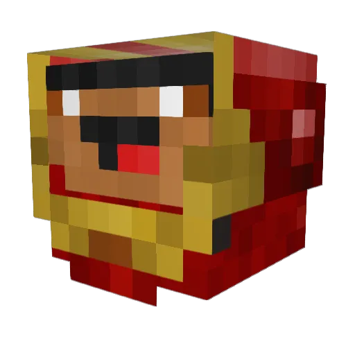 jonesbob Minecraft avatar head, 3D render
