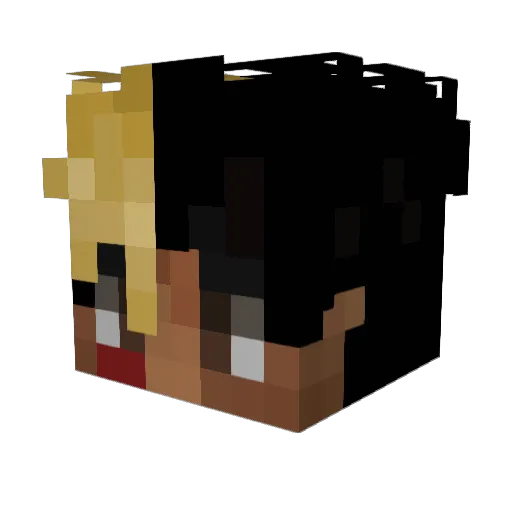 jonesbonez Minecraft avatar head, 3D render