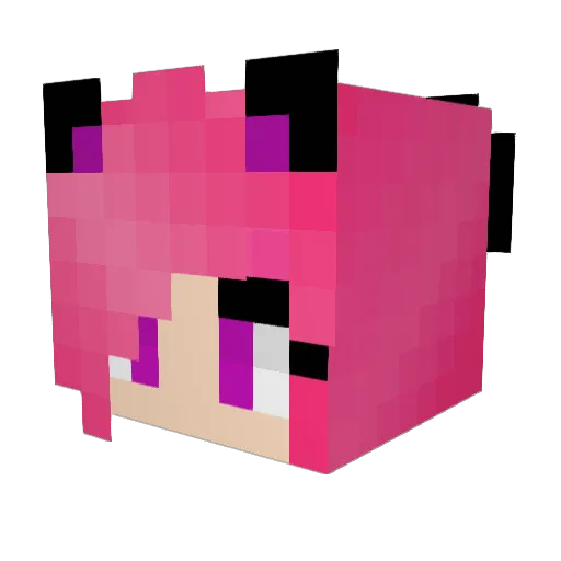 jonesji Minecraft avatar head, 3D render