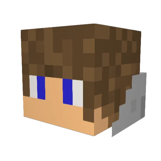 jonesv100 Minecraft avatar head, 3D render