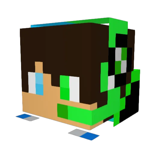 jonesy_cz Minecraft avatar head, 3D render