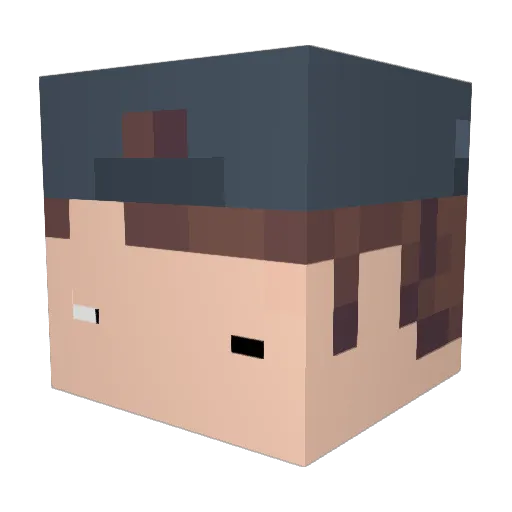 jonfrog24 Minecraft avatar head, 3D render