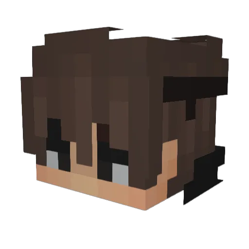 jong_h0 Minecraft avatar head, 3D render