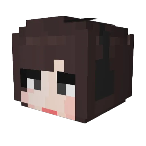 jongilsu Minecraft avatar head, 3D render