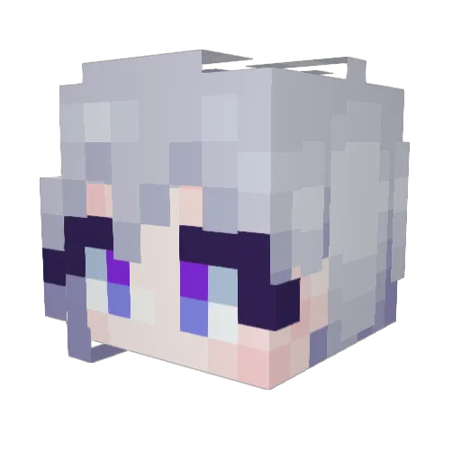 jongkeun Minecraft avatar head, 3D render