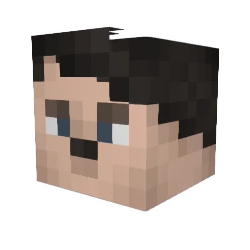jongnampark Minecraft avatar head, 3D render