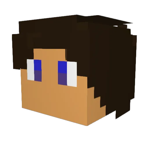 jonh31 Minecraft avatar head, 3D render