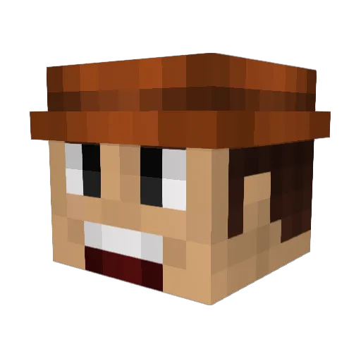 jonhbaka Minecraft avatar head, 3D render