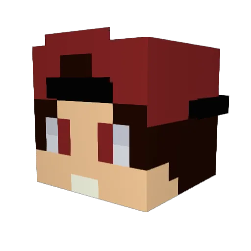 joniX25 Minecraft avatar head, 3D render