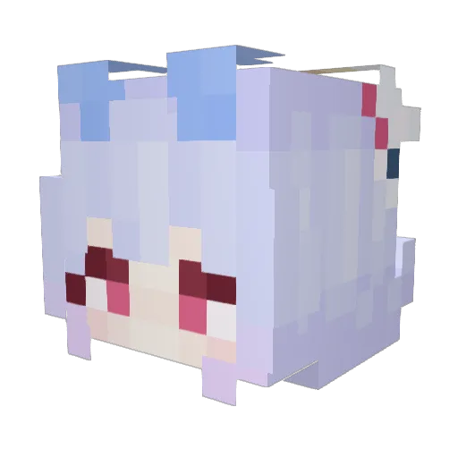 jonic Minecraft avatar head, 3D render