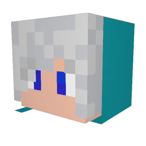 joniling Minecraft avatar head, 3D render