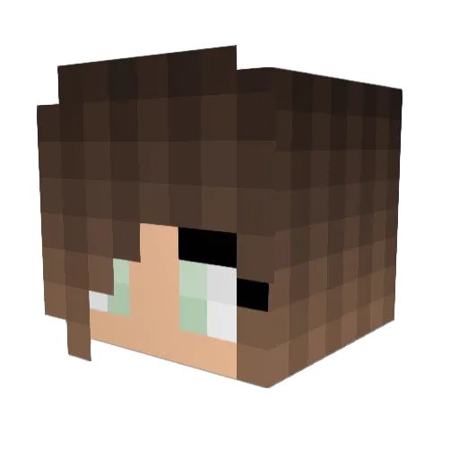 jonipaige Minecraft avatar head, 3D render