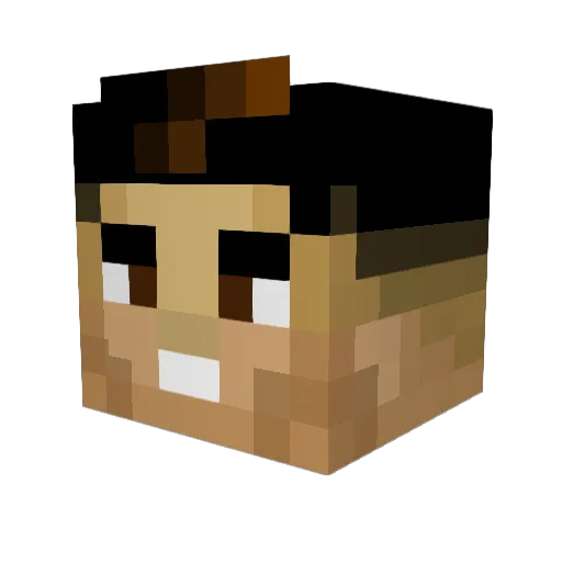 jonissv Minecraft avatar head, 3D render