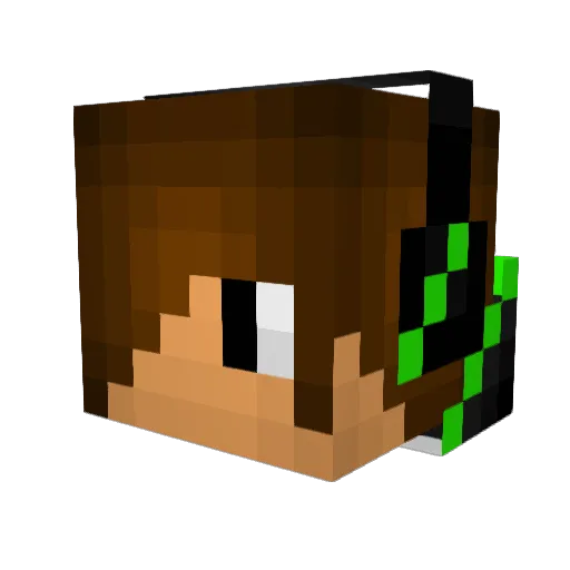 jonkoolio Minecraft avatar head, 3D render